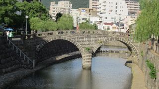中島川沿いにある公園