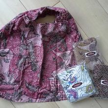 バティックを使ったエコバッグ。