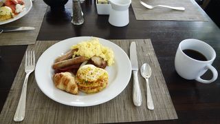 海を見ながら朝食をいただけます