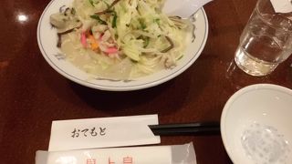 長崎ちゃんぽんを駅近くで