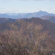 山頂近くからの眺め