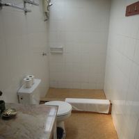 シャワーのお湯の出が少々悪い、シャンプー類はなし