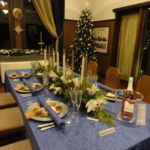 クリスマスの飾りつけ