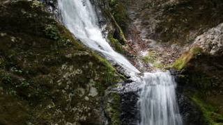 きれいな３段の滝