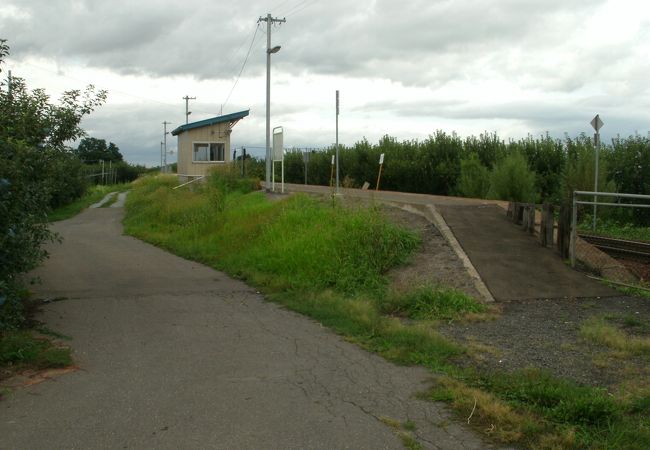 りんごの中に駅がある