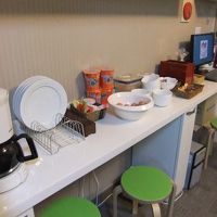 朝食。決まった時間内であれば自由に食べられます。