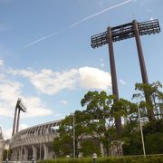 プロ野球の公式戦も行われる球場です