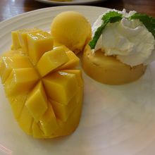 mango ice cream&pudding