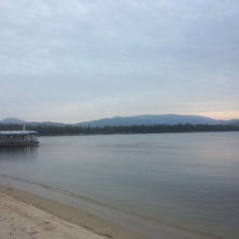 北側の浜からの眺め