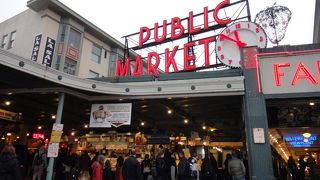 シアトルの名物マーケット。