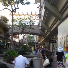 歩き疲れて座ってます