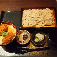 ざる蕎麦+ミニひれカツ丼セット