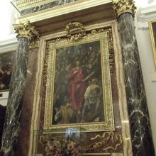 聖具室のエル・グレコの絵画