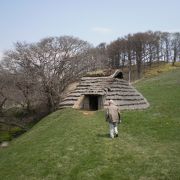 竪穴式住居は快適♪