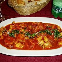 シーフードのトマトソース煮