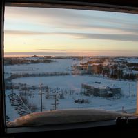 窓からの眺め　スケート場みたいなのも見えました。