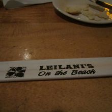 お箸のサービスもあります。