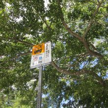 バス停に時刻表はありません