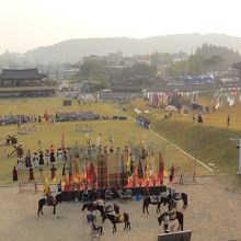 東北空心トンから操練場を見下ろす