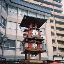 このからくり時計が動きます