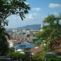 朝食をとるレストランからの眺め。