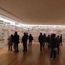 館内様子。カップラーメンのパッケージが展示してあります