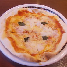 イタリアーナコース・ハープピザの一例