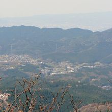 高城山展望台から見た光景