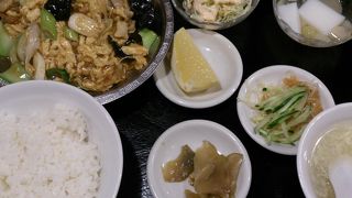 定食はボリューム満点