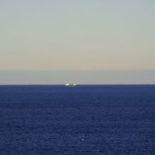 安乗崎灯台からの富士山