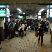 ＪＲ札幌駅から地下鉄に乗り換えるのは、この駅になります