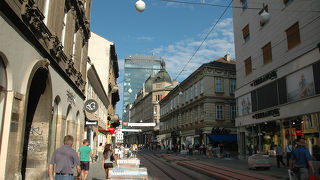 ザグレブの目抜き通りです