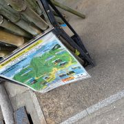 ココに登山者用の杖がありました！！