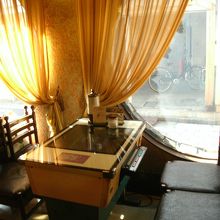 インベーターＴＶゲーム台と丸窓