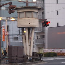 操車塔の遠景