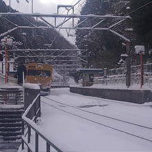 駅の遠景