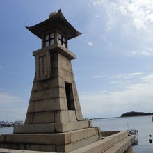 常夜灯に雁木が残ってました