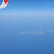 機中からの島