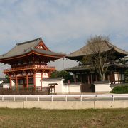 僧・行基が創建したとされる喜光寺（きこうじ）