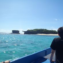 白砂がきれいな無人島