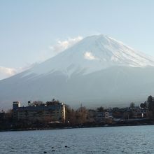 河口湖にて