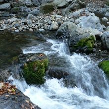 夫婦岩や八畳岩などの奇岩が見られる摂津峡