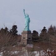 自由の女神にびっくり