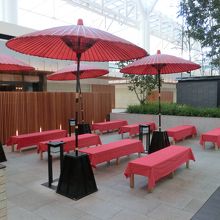 赤い毛氈が素敵です