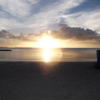 ビーチからのサンセット