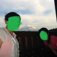 お風呂からの富士山の眺め