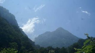 妙高山の登山口の露天風呂
