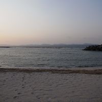 ホテルの前には浜辺