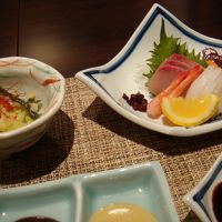 ビジネスプランでの夕食の一部です