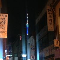 ライトアップされたソウルタワー！